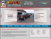 Tablet Screenshot of jakesqualityusedcars.com